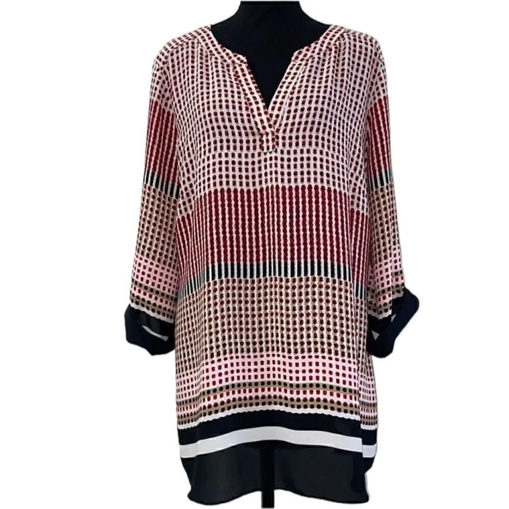 Renuar Floral Print Top(Size XL)